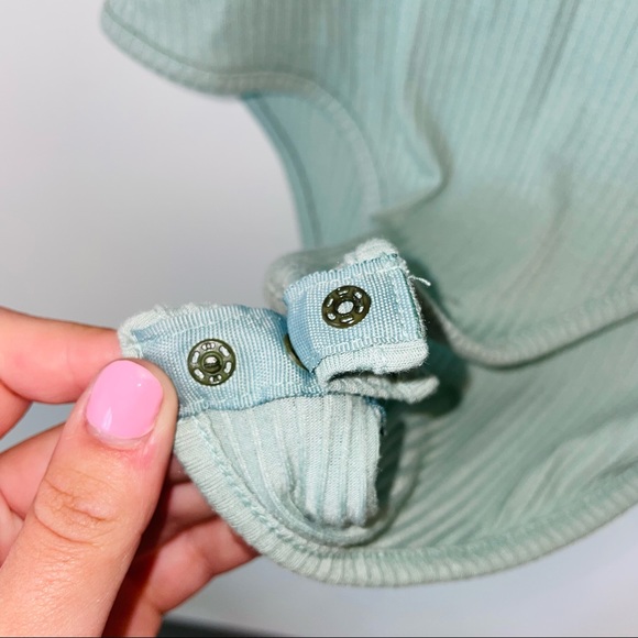 Nasty Gal Racer High-Leg Ribbed Bodysuit Size: 2 - Picture 10 of 10